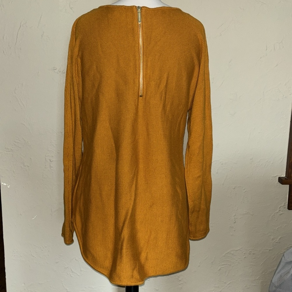 MICHAEL KORS marigold orange longsleeve sweater in women’s small - Picture 4 of 8
